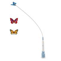 Electric Butterfly Toy with Suction Cup Flutter  Cat Toys Flutter Rotating Kitten Toys for Indoor Cats