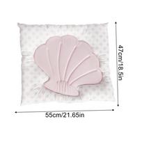 Cooling Pad For Dog Reusable Portable Ergonomic Shell Shape Pad Summer Sleeping Mat For Pets Puppy Rabbits Animal Summer Outdoor (Pink,S) rožinė