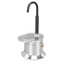 ZK40 Single Tube Moka Pot 1 Cup 50ML Aluminum Alloy Spout Stovetop Italian Coffee Maker for Outdoor Parties Travel sidabras