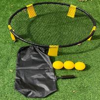 Beach Volleyball Ball Spikeball Style Game Set with Round Net & Ball Portable Outdoor Beach Lawn Volleyball Game Mini Game