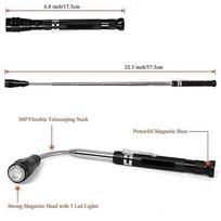 Magnetic Pickup Tool Telescopic Gadget With LED Flashlight 22.6 Inch Pick Up Tool For Men Dad Car Work Home Maintenance Camping juoda