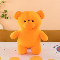 Hot-selling New Teddy Bear Colorful Standing Plush Toy Sprinkle Claw Machine Soft Hugging Bear Baby Doll Birthday Gift 26cm oranžinė