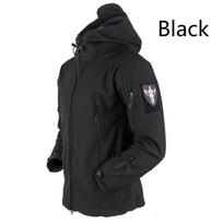 Vyriška ir moteriška striukė Neperšlampama „Softshell“ striukė „Army Hoody“ striukė S juoda