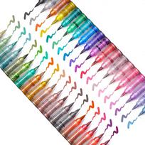 Guangna 8520 Direct Liquid Soft Tip Metal Marker Pen 48 Colors Non-Bleed Stackable Writing Width None DIY Graffiti Art įvairiaspalvis