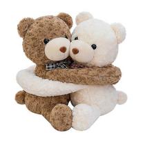 Cute Rose Hug Bear Plush Toy Cute Cartoon Love Doll Valentine's Day Gift 25cm
