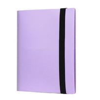 Trading Card Binder 9 Pocket,Side-Loading Card Album Folder Book Easy to Use Card Collection Album Card Binder Gift violetinė