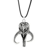 Mandalorian Necklace Retro Style Pendant  Fashion Movie Theme Accessory for Women And Men Toy Gift