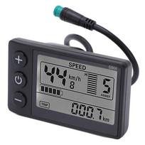 Didelis ekranas Elektrinio dviračio valdymo skydelis Elektrinio dviračio LCD ekranas Elektrinis dviratis juoda