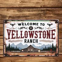Yellowstone Ranch Humor Vintage Metal Tin Sign  x Durable Iron Wall Art for Home Garage 20x30cm（7.8x11.8inch）