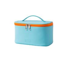 Color Portable Cosmetic Bag Portable Cosmetic Case Large Capacity dangaus mėlyna spalva