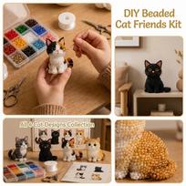 3D Bead Kit DIY Animal Bead Set for Jewelry Making and Creative Crafting One Size