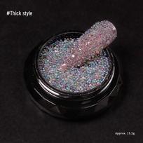 Iridescent Laser Sparkle Nail Art Caviar Bead Ornaments Medium Iridescent Caviar Bead