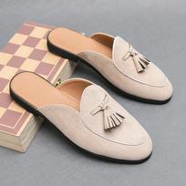 Naujos Vyriškos Basutės Veltinio Kutai Vyriški Proginiai Batai Įslystami Rankų Darbo Basutės Rankų Darbo Dydis 38-46 Vyriškos Sandalos 42 beige