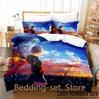 3D Cartoons Tokyo Ghoul Touka Kirishima Bedding Set Single Twin Full Queen King Size Bed Set Adult Kid Bedroom Duvet Cover Sets 70x133cm 2pcs