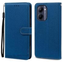 Skirta Realme C33 dėklas Odinis atverčiamas piniginės dangtelis Skirta Realme C33 dėklas Telefono dangtelis Piniginė Knyga Coque Fundas Korpusas For Realme C33 black