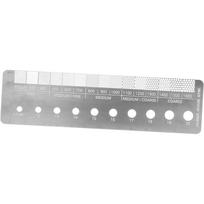 Coffee Grind Size Ruler Stainless Steel Coffee Bean Grinder Accessories Coffee Grinding Measuring Tool for Coffee