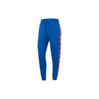 Nike As W Nsw Color Block Printed Logo Retro Sports Long Pants Casual Mid Waist Tapered Knit Joggers Women bottoms Blue AR3075-438 M