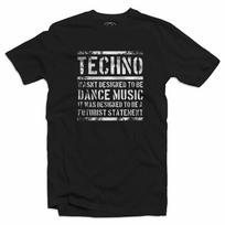 Futurist Statement Techno Acid House Dance Music Rave DJ Men's T-Shirt S