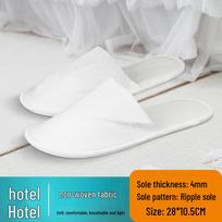 Neslystančios vienkartinės viešbučio svečių šlepetės 2 pairs 4mm non-woven full coverage