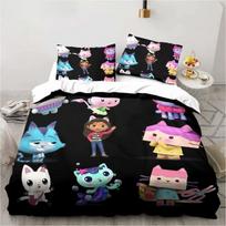 Gabbys Dollhouse Bedding Sets Cartoon Comforter Bed Cover Duvet Cover Pillow Case 2-3 Pieces Sets Bedroom Decoration EU Single 135x200cm