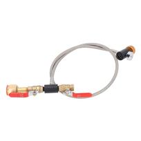 CGA320 G1 2 Cilindrų papildymo adapteris Dvigubo vožtuvo CO2 talpyklės adapterio žarna su manometru