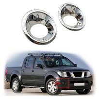 Naujo automobilio ABS chromo aksesuarai Padengtas priekinių rūko žibintų dangtelio apdailos lipduko stilius Nissan Frontier Navara D40 2007 2008 2009 2010
