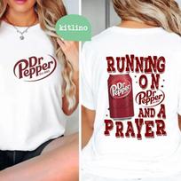 Running on Prayer And Dr Pepper  F30733 Unisex T-Shirt L