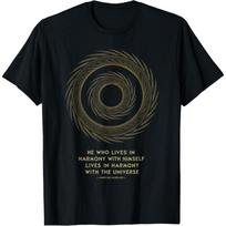 Marcus Aurelius Stoic Philosoper Quote Motivational Stoicism T-Shirt S juoda