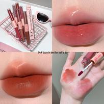 COAST BABY Double-Ended Lip Glaze & Highlighter: Matte & Mirror Gloss Lipstick Double Ended (1.5g + 1.5g) gray