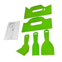 Multiple Size Plastic Putty Scraper Set 5Pieces Suitable For Home Improvement Efficient Spackling And Wallpapering Tasks 1