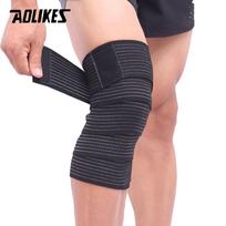 Aolikes Elastinga tvarsčio juosta Kelio atrama Blauzdos apsauga Kompresinė apsauga Kulno, kojos, riešo Apvyniojimas Sportui 120cm juoda
