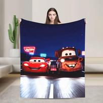 Warm Soft Blankets Kids Decorative Lightning Cars McQueen Throw Blanket Flannel Bedspread For Couch Street Trend Sofa Bed Cover 75cmx90cm juoda