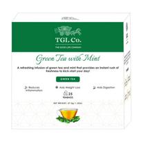 Žalioji arbata su mėtomis (25 pak., 1,5 g), Žalioji arbata su mėtomis, TGL Co.