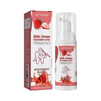 Children's foam toothpaste teeth cleaning fruit flavor push-type mousse