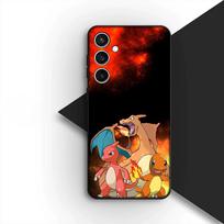 P-Pokémonų Charmander P-Pikachu telefono dėklas, skirtas Samsung Galaxy S25 S24 S23 FE Ultra Plus S7 Edge S25+ S23+ A56 5G, minkštas dėklas Galaxy S25+