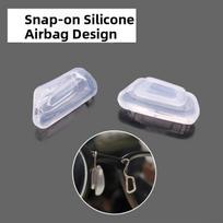 Thickened Silicone Nose Pads for Glasses Airbag Insertion Type Anti-slip Soft Leaf Embedded Style Cool Foam Brand gray