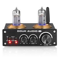 DOUK AUDIO M8 6K4 QCC3003 HiFi Bluetooth Vacuum Tube Desktop Stereo Power Amplifier 50W x 2 5.0 High-Fi