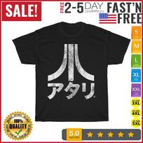 Atari Japanese Logo Vintage T Shirt Men Fashion 2023 Women T Shirt Short Sleeve Unisex T-Shirt S