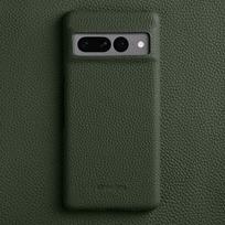 Melkco Genuine Leather Case For Google Pixel 8 Pro Pixel 7 8 9 10 Pro XL Premium Busines Real Natural Cowhide Skin Phone Cover For pixel7 žalia