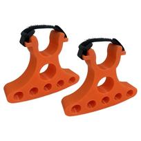 1 Pair Bike Handlebar Stand Clip-On Stabilizer Bicycle Handlebar Clamp for Inverted Parking Stable Maintenance oranžinė