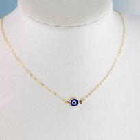 Senovinio turkiško piktos akies pakabukas ant kaklo moterims Madinga raktikaulio grandinėlė Pareiškiantis karoliai Boho vakarėlio papuošalai Femme Collares sidabras