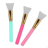 Pack Of 3 Colors Mask Brushes Kit, Hairless Silicone Cosmetic Scrapers, Facial for Applying
