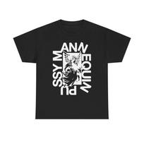 Manekeno Pussy Marškinėliai, Punk Rock Indie Marškinėliai, Riot Grrrl Noise Grafiniai Marškinėliai, Alternatyvūs Unisex Gerbėjų Marškinėliai S white