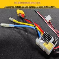 Qishao 30A Brushed Bidirectional ESC for RC Cars & Boats