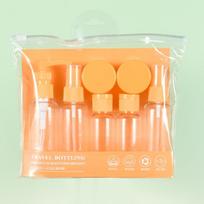 Refillable Leak Proof Travel Size Bottles for Toiletries and Essential Liquids oranžinė