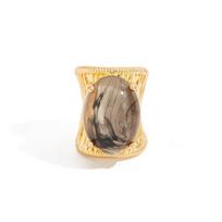 Light Luxury Vintage Bohemian Ring Exaggerate Rhinestone Finger Rings Wide Band Ring  Party pilka