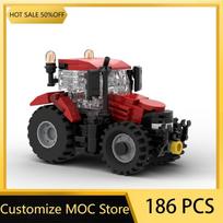 MOC Magnum/R8.270/240 Žemės ūkio traktoriaus konstravimo kaladėlių modelio plytų rinkinys Kūrybiškos dovanos Pasidaryk pats Kūrybiškos idėjos Vaikų žaislas Gimtadienis No figure no sticker black