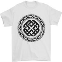Viking Symbol Norse Mythology Black Gym Mens T-Shirt 100% Cotton S