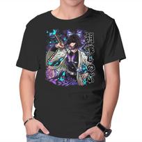 Unisex Crew Neck T-Shirt The Insect Hashira Graphic Short Sleeve Casual Tee XL