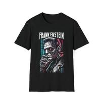 Men's and Women's T-shirts Cyberpunk Frankenstein T-Shirt - Where Science Meets the Digital Dark XS
